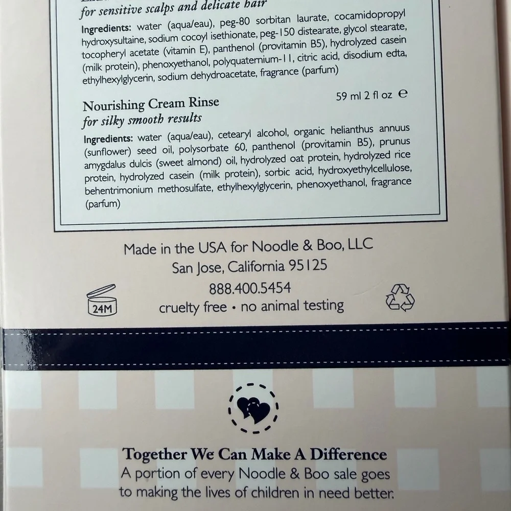 Noodle & Boo Gentle Hair Care Duo 2 gift sets